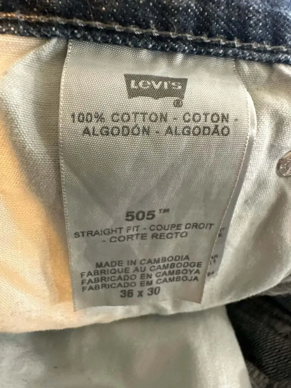 Levi's 505 Straight Fit Medium Wash Denim Jeans
